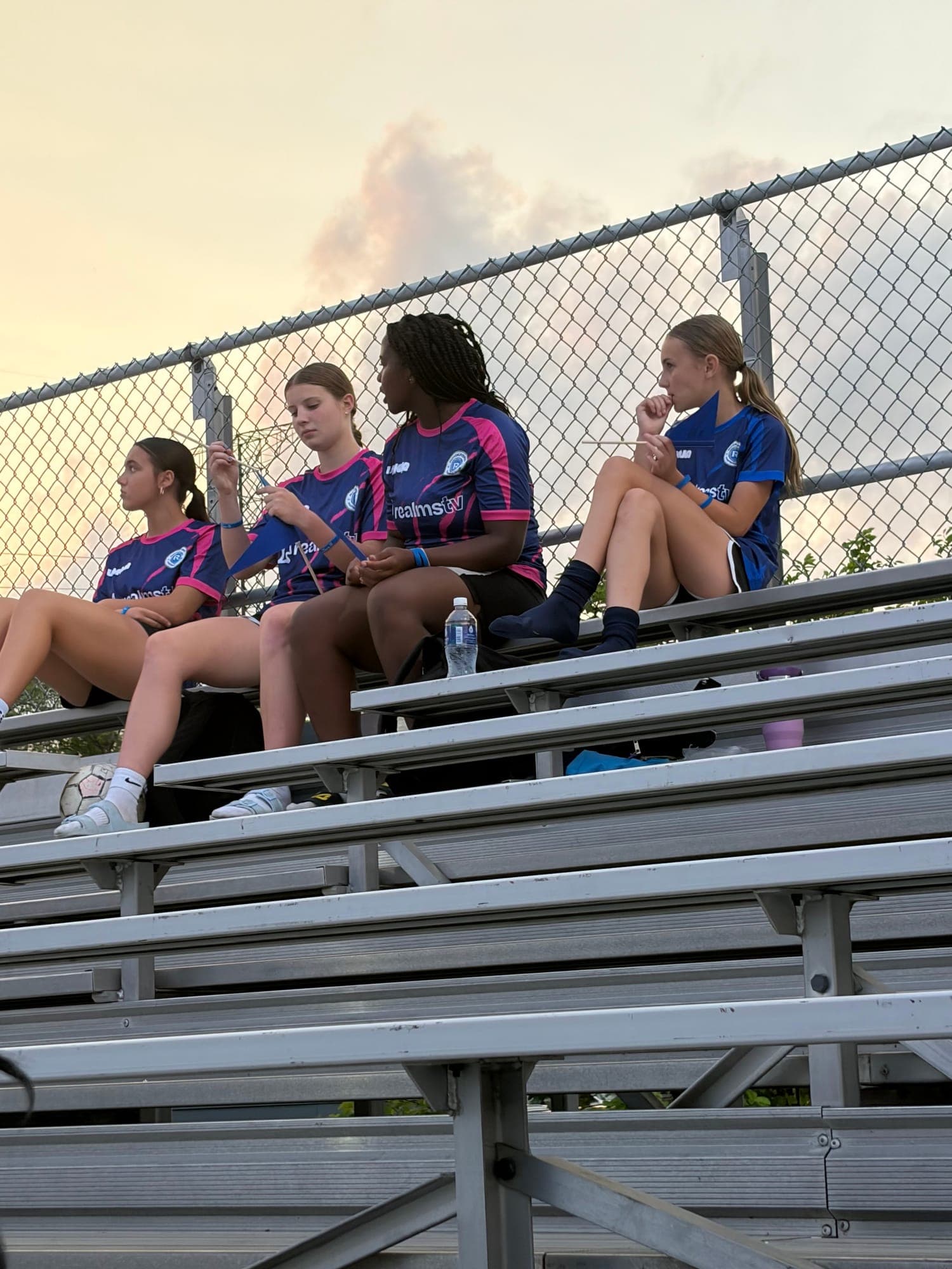 Ladies watching the game