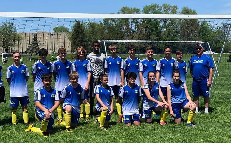 Christian with U14 coed team